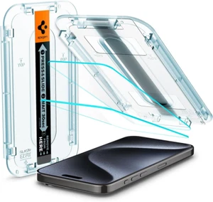 Spigen Tempered Glass Screen Protector [Glastr EZ FIT] Designed for Iphone 15 Pr - Picture 1 of 12