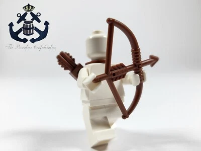 LEGO Castillo / El Señor de los Anillos Hobbit Arco Marrón Rojizo + Carcaj para Minifigura Foto 1 de 2