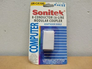 Sonitek 8-Conductor In-Line Modular Coupler Adaptor [FAST SHIPPING] - Picture 1 of 8