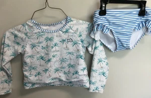 Prodoh Girl's Rash Guard Bikini Set Size 5 Swim Beach UPF 50+ - Picture 1 of 5