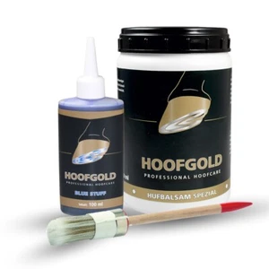 Strahlfäule Hilfekombi Set 2 - Hufbalsam Huffett Spezial 980 ml + Bluestuff 100 - Bild 1 von 8