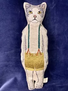 "Muñeca de bolsillo coral y colmillo gatito usada en excelente estado 9"" muñeca llena de almohada cosida" - Imagen 1 de 8