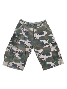 Vintage Abercrombie and Fitch Men's Cargo Shorts Size 32R Camo Baggy Y2K Retro - Picture 1 of 9
