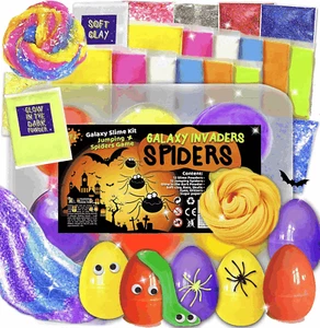 Galaxy & Glow In The Dark Slime Kit For Boys And Girls Make 25 Oz Of Butter - Picture 1 of 6