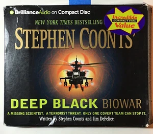 Deep Black Biowar by Stephen Coonts Audiobook 4 CD's Abridged - Picture 1 of 2