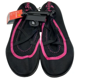 Oxide Women's Water Shoes Aqua Socks, Black/Pink, Size 7 - Picture 1 of 5