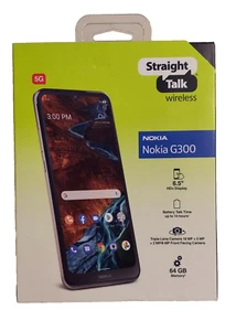 Straight Talk Phone Prepaid Nokia G300 Gray 5G WiFi Calling 64GB Locked - Picture 1 of 4