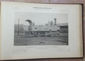 LOCOMOTION GENIE CIVIL 1869-1892 Compagnie de FIVES-LILLE 65 HELIOGRAVURES - Picture 1 of 12