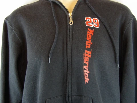 Kevin Harvick #29 Nascar Woman's Full Zip Hoodie Sweatshirt Size Large Cover