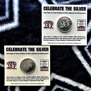 1996 Dallas Cowboys Texas Stadium 25th Anniversary Replik Münzwurf Token SELTEN - Bild 1 von 3