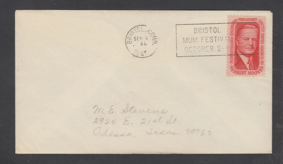 USA  1965  / USED - FDC / COVERS  SCOTT #  1269  HERBERT C. HOOVER - Image 1 of 1