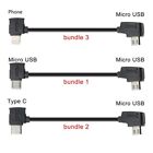 For DJI Drone Remote Control Micro USB Fit Phone Type-c OTG Data Cable 10cm/30cm