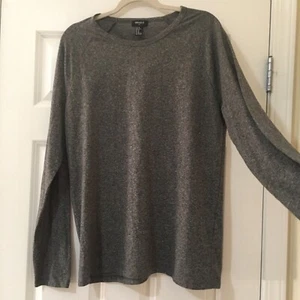 Forever 21 Mens Size XL Gray Long Sleeve Raglan Crew Neck T-Shirt NWOT - Picture 1 of 5