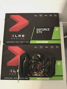 PNY XLR8 GeFORCE GAMING NVIDIA GTX 1660 SUPER 6GB GRAPHICS CARD - Picture 1 of 2