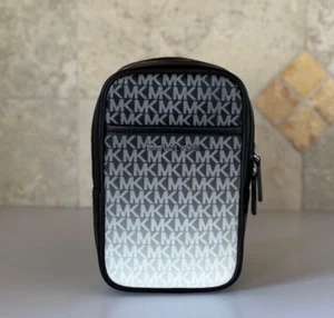 MICHAEL KORS UNISEX COOPER MEDIUM OMBRE SLING PACK CROSSBODY BAG MK BLACK - Picture 1 of 15
