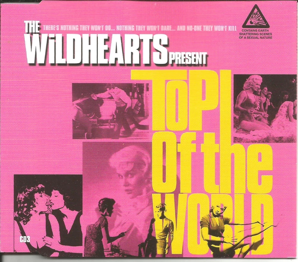 THE WILDHEARTS Top of World/ Cheers/ LTD 3TRX Europe CD single USA SELLER SEALED Foto 1 de 1