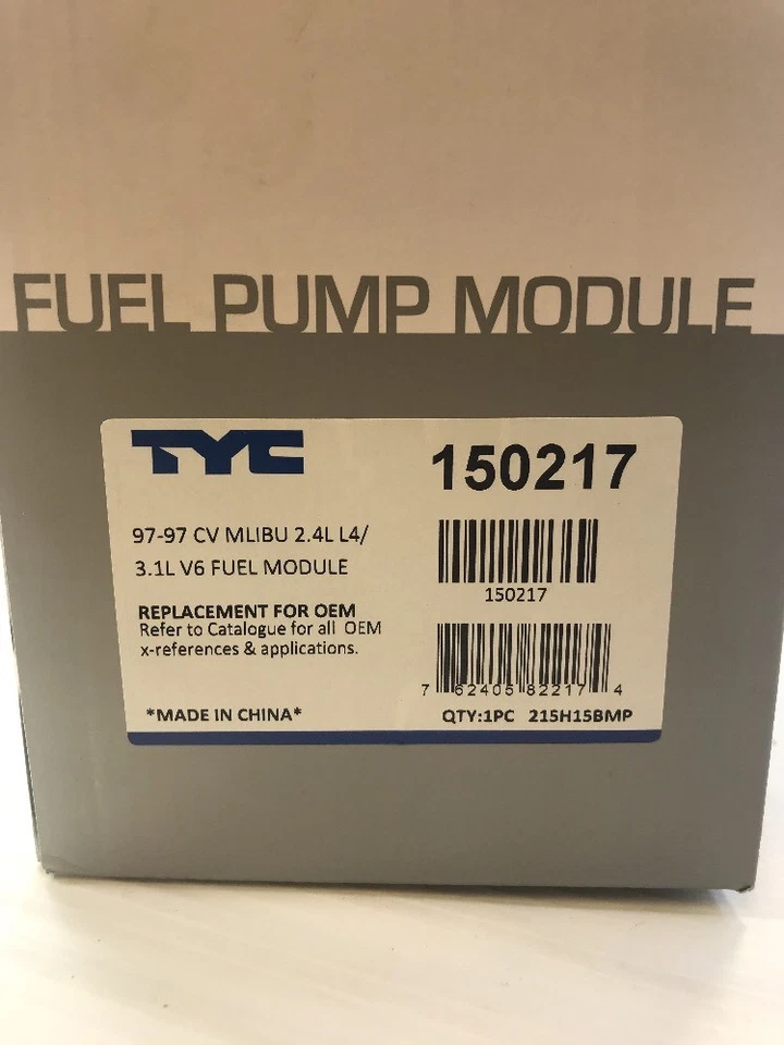 Módulo de bomba de combustible TYC 150217 para 97 97 Chevrolet Oldsmobile Malibu Cutlass Foto 1 de 4