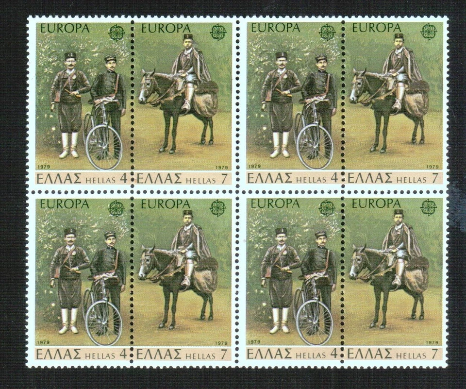 GRECIA 1979 EUROPA CEPT BLOQUE DE 4 SERIES NUEVAS - Imagen 1 de 1