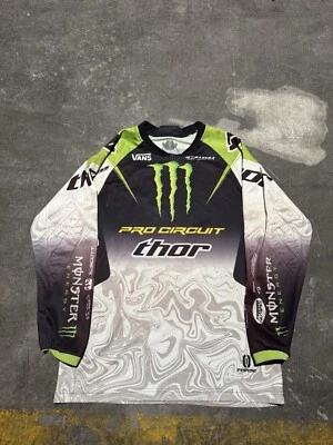 Thor Monster Energy Motocross Pro Circuit Racing Jersey Mens Small Long Sleeve - image 1 of 4