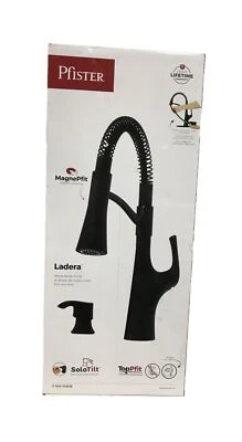 Pfister Ladera Culinary 1-Handle Pull Down Sprayer Kitchen Faucet in Matte Black - Image 1 of 2