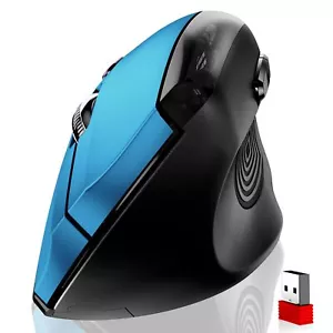 memzuoix Ergonomic Mouse Wireless2.4G Optical Cordless Mice with 800/1200/160... - Picture 1 of 7