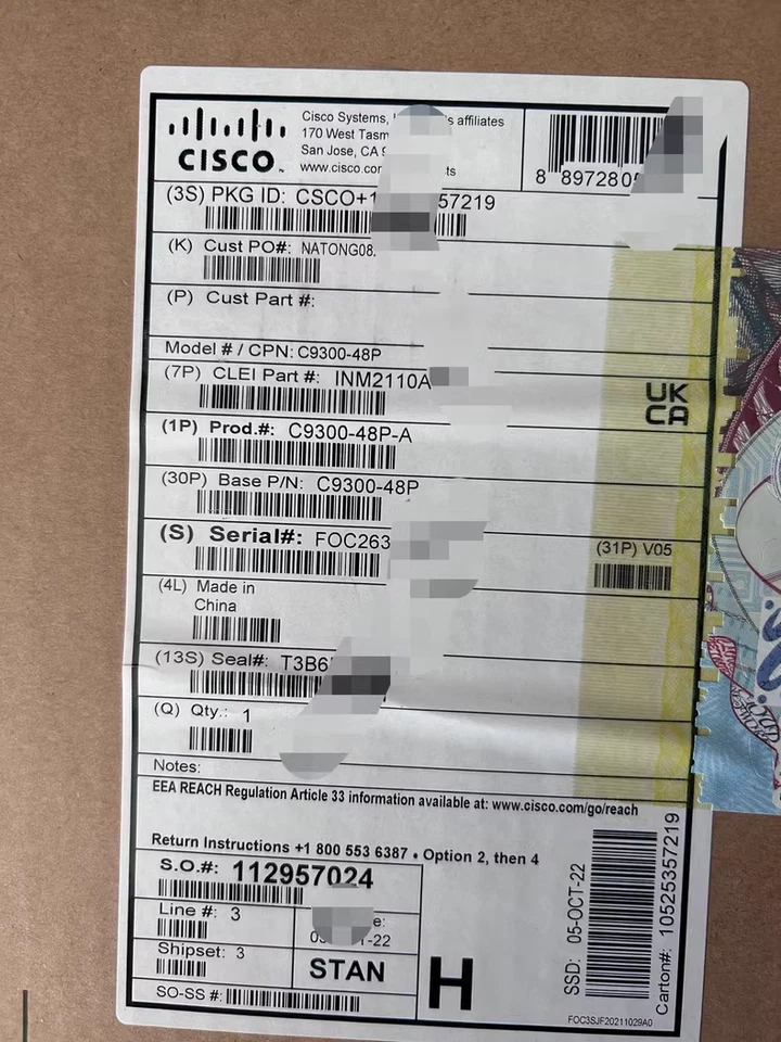 C9300-48P-A Cisco Catalyst 9300 48-port PoE+ 437W , Network Advantage NEW CLEAN - Image 1 of 1