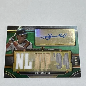 2024 Topps Triple Threads JEFF BAGWELL 🔥/18 🔥NL MVP Auto Relic Houston 🔥 - Imagen 1 de 3