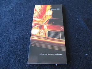 1996 Mercedes Benz Price Brochure C36 AMG S420 S500 S600 Coupe Sedan SL600 SL500 - Picture 1 of 2