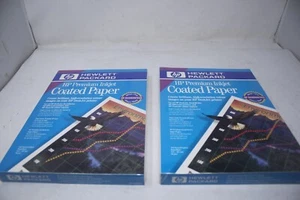 2 x papier couché jet d'encre premium HP - total 400 pages - 98 grammes - Photo 1/3