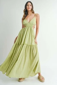 MABLE Maxikleid mit Cutout Taille Rückenfrei - Bild 1 von 7