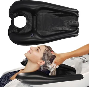 Tragbarer aufblasbarer Friseur-Kopfwaschkopf - Kopfstütze zum Waschen der Haare - Bild 1 von 9