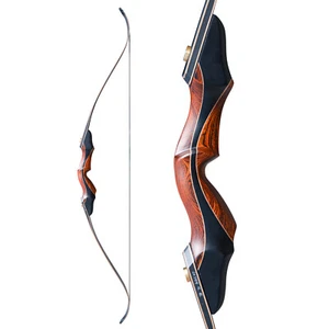 30-50lbs Archery Takedown Recurve Bow Wooden Riser for Right Hand Target Hunting - Picture 1 of 21