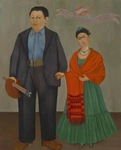 Print or Canvas -    Frieda and Diego Rivera, 1931 by Frida Kahlo - Picture 1 of 1