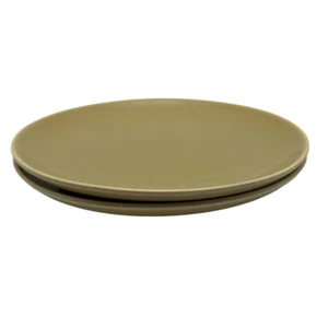 Set Of 2 Russel Wright Iroquois Casual China Yellow Gold Dinner Plates 9.25” - Picture 1 of 3