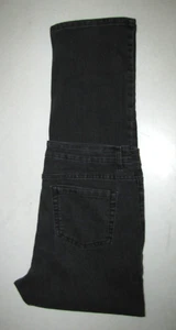 Womens Nicole Miller High Rise Straight Stretch Jeans. Size 12 Black. 31" Inseam - Picture 1 of 3
