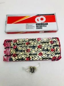 CATENA PER MOTO 525UO 120 MAGLIE ORO CHAIN 525UO 120 LINKS GOLD - Imagen 1 de 1