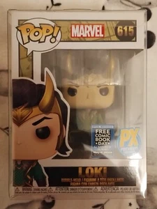 Funko Pop! Marvel Loki mit Mjolnir #615 PX Vorschau exklusiv + Pop Protector  - Bild 1 von 6