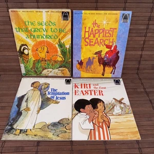 Lot Of 4 Arch Religious Books For Children Wise Men Temptation Easter Vtg 1970s - Imagen 1 de 16