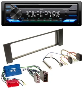 JVC Bluetooth MP3 USB DAB CD Autoradio für Audi A4 B6 00-04 Aktivsystem Mini-ISO - Bild 1 von 9
