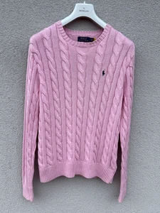 Polo Ralph Lauren Pullover Zopfmuster Herren SMALL PINK Baumwollpullover sehr guter Zustand - Bild 1 von 12