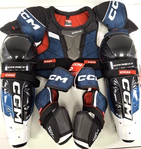 CCM Next Senior Hockey Equipment Set-Senior Large 15" Shin Guards - Picture 1 of 4