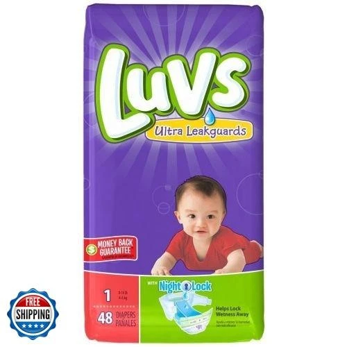 Pañales Luvs Stretch con Ultra Antifugas Talla 1, 48 unidades por paquete - 2 por  Foto 1 de 1