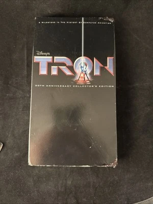 Tron VHS Tape 2002 20th Anniversary Collector's Edition Disney Home Video Movie Foto 1 de 3