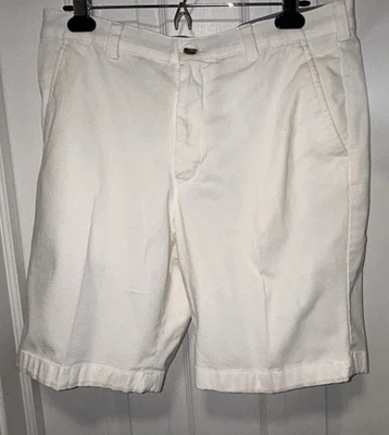 Pantalones cortos chinos elásticos blancos Club Room para hombre talla 30 (32 cintura real) Foto 1 de 4