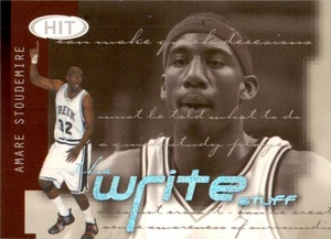 2002 SAGE HIT The Write Stuff #4 Amare Stoudemire Cypress Creek H.S. - Picture 1 of 2