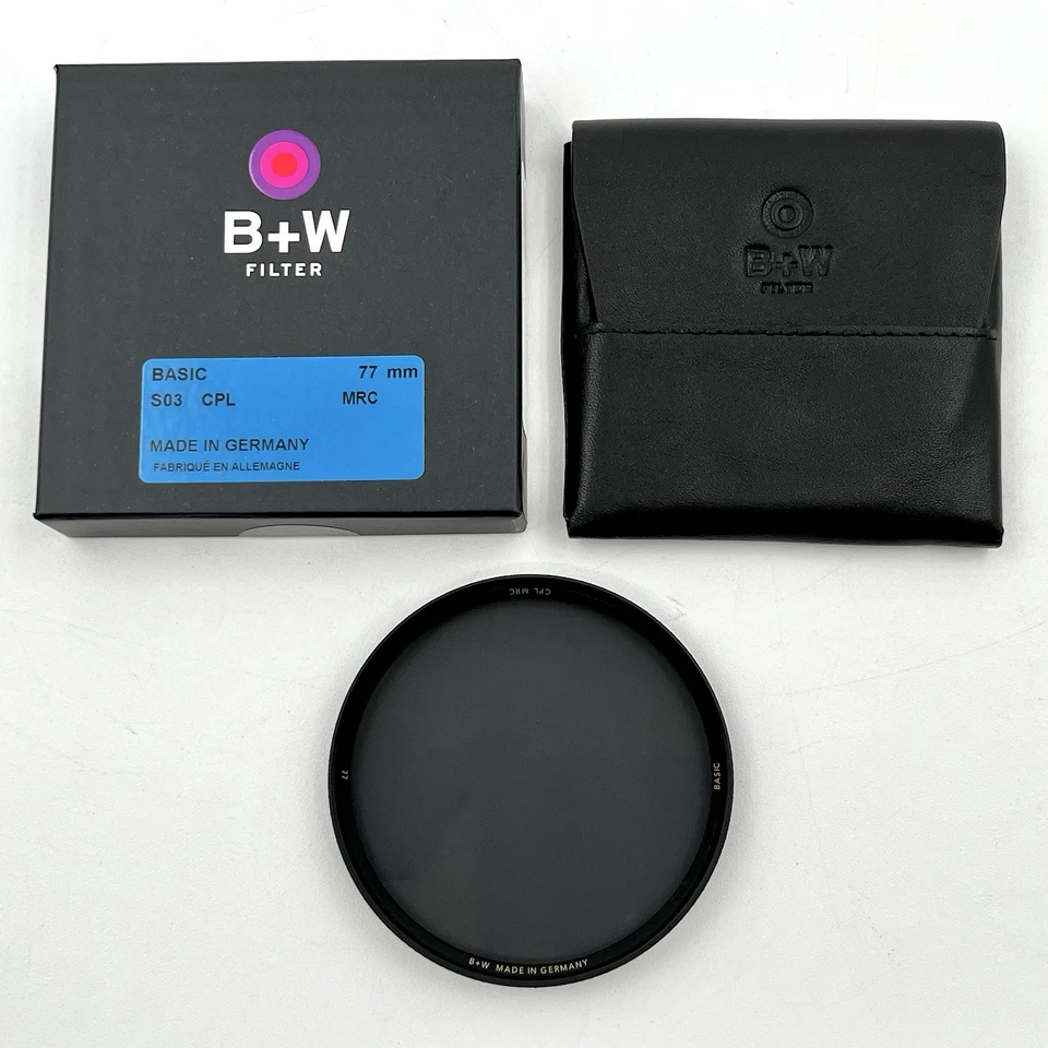 B+W Circular Polarizer Lens Filter BASIC 77mm S03 CPL MRC 1100754 - Image 1 of 4