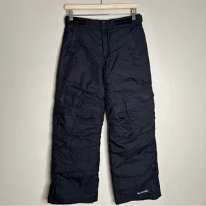 Pantaloni da neve Columbia neri isolati OMNI-Shield Outgrow taglia 14/16 - Foto 1 di 15