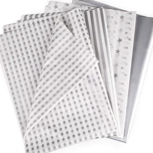 60 Blatt Silber Seidenpapier Geschenkpapier Großpackung, 20" x 28", Seidenpapier als Geschenk... - Bild 1 von 8