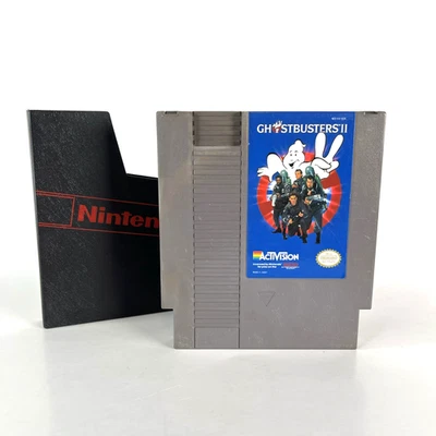 Ghostbusters II 2 (1990) Nintendo NES - Authentic Cartridge & OEM Sleeve - Image 1 of 4