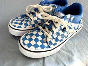 Vans blau & weiß karierte Schnürschuhe, Kindergröße 12, EUC SÜSS! - Bild 1 von 15